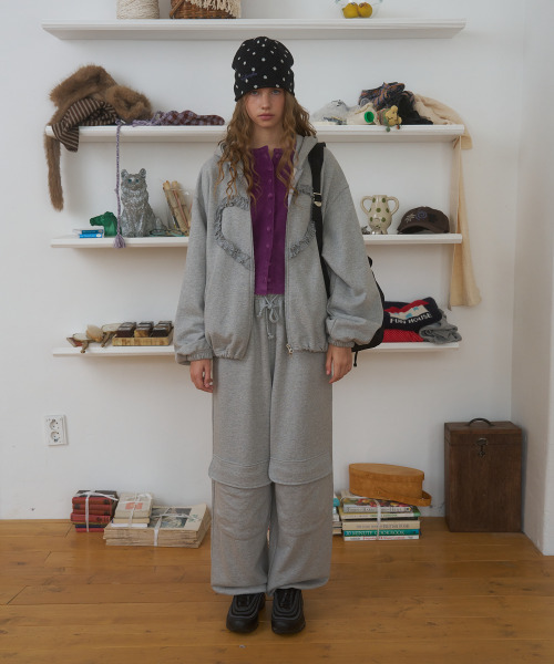 FUN FROM FUN(ファンフロムファン)の「POCKET SWEAT PANTS, MELANGE GREY(その他パンツ・レディース・その他・OS)」の2枚目の写真