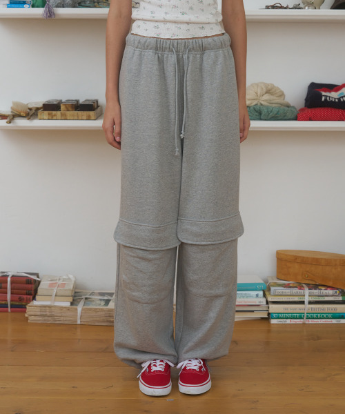 FUN FROM FUN(ファンフロムファン)の「POCKET SWEAT PANTS, MELANGE GREY(その他パンツ・レディース・その他・OS)」の3枚目の写真