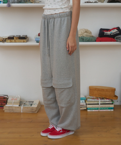 FUN FROM FUN(ファンフロムファン)の「POCKET SWEAT PANTS, MELANGE GREY(その他パンツ・レディース・その他・OS)」の4枚目の写真