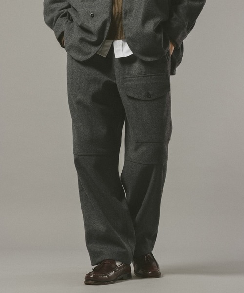 REmastered（リマスタード）の「【REmastered】ツイードワイドイージーパンツ（デニムパンツ・メンズ・オリーブ/ダークグレー・MEDIUM/LARGE）」の7枚目の写真