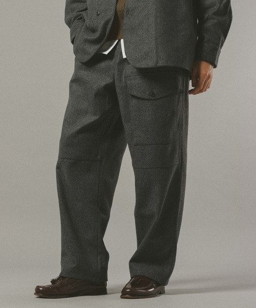 REmastered（リマスタード）の「【REmastered】ツイードワイドイージーパンツ（デニムパンツ・メンズ・オリーブ/ダークグレー・MEDIUM/LARGE）」の8枚目の写真