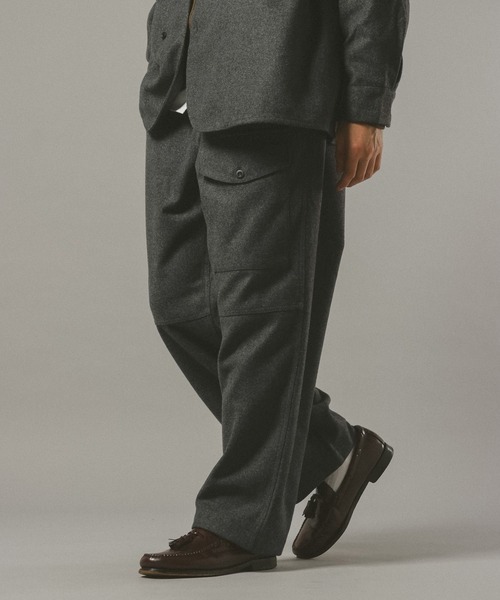 REmastered（リマスタード）の「【REmastered】ツイードワイドイージーパンツ（デニムパンツ・メンズ・オリーブ/ダークグレー・MEDIUM/LARGE）」の9枚目の写真