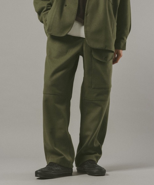 REmastered（リマスタード）の「【REmastered】ツイードワイドイージーパンツ（デニムパンツ・メンズ・オリーブ/ダークグレー・MEDIUM/LARGE）」の13枚目の写真
