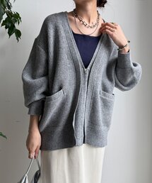 DouDou | ジップニットカーディガン(カーディガン/ボレロ)