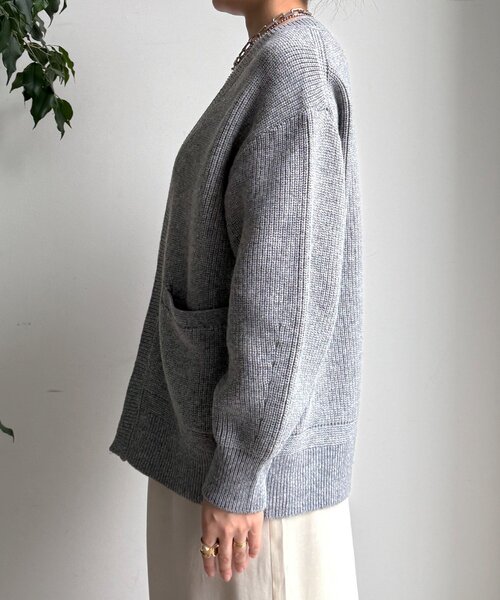 DouDou（ドゥドゥ）の「ジップニットカーディガン（カーディガン/ボレロ・レディース・レッド/グレー/オフホワイト・FREE）」の19枚目の写真