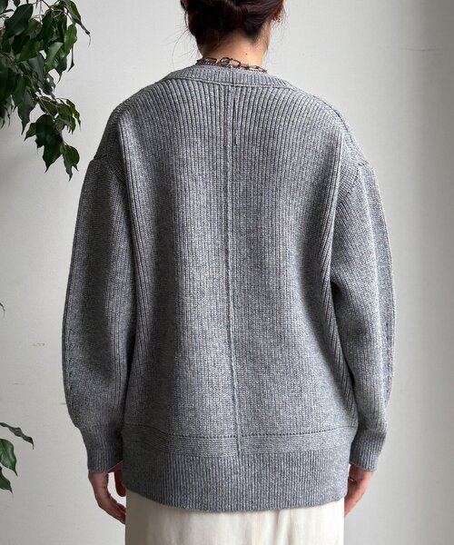 DouDou（ドゥドゥ）の「ジップニットカーディガン（カーディガン/ボレロ・レディース・レッド/グレー/オフホワイト・FREE）」の20枚目の写真