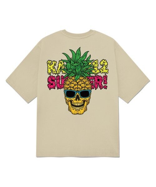 KAN6312(カン6312)の「KGTC0211 パイン 20番手 半袖Tシャツ ベージュ(Tシャツ/カットソー・メンズ・その他・LARGE/MEDIUM/SMALL/X-LARGE)」の1枚目の写真