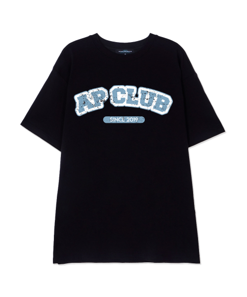 ASTRAL PROJECTION(アストラルプロジェクション)の「エイピークラブ スーピマコットン ラウンドネック 半袖Tシャツ_ブラック(Tシャツ/カットソー・メンズ・その他・LARGE/MEDIUM/X-LARGE)」の1枚目の写真