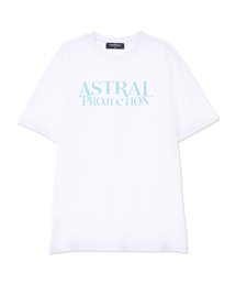 ベーシックレタリングスーピマコットンラウンドネック半袖Tシャツ_ホワイト