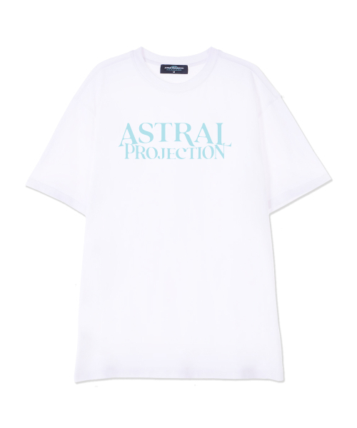 ASTRAL PROJECTION(アストラルプロジェクション)の「ベーシックレタリングスーピマコットンラウンドネック半袖Tシャツ_ホワイト(Tシャツ/カットソー・メンズ・その他・LARGE/X-LARGE/XX-LARGE)」の1枚目の写真