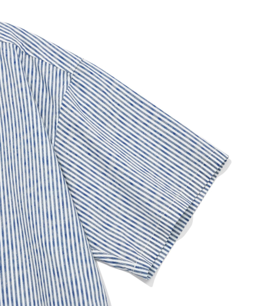 COVERNAT(カバーナット)の「ドローイングストライプハーフシャツブルー(シャツ/ブラウス・レディース・その他・SMALL/X-LARGE/LARGE/MEDIUM/XX-LARGE)」の6枚目の写真