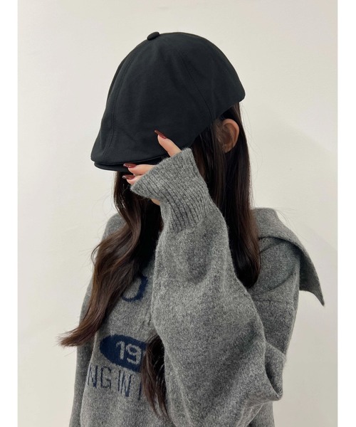 PHILLY（フィリー）の「プレーンハンチング（ハンチング/ベレー帽・レディース・ブラウン/ブラック・FREE）」の3枚目の写真