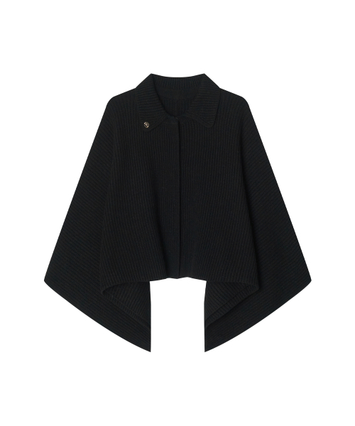 MAYVERU（メイバーユー）の「Roddie Cape Knit jacket _ Black（ニット/セーター・レディース・その他・FREE）」の4枚目の写真
