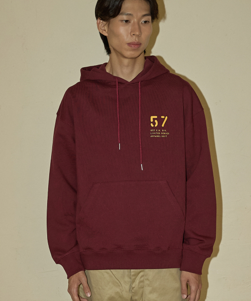 CAMEL WORK(キャメルワーク)の「NO.057 ロングドロップフードパーカー(バーガンディ)(パーカー・メンズ・その他・MEDIUM/LARGE/X-LARGE)」の1枚目の写真