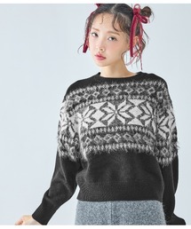 ノルディック柄ニット