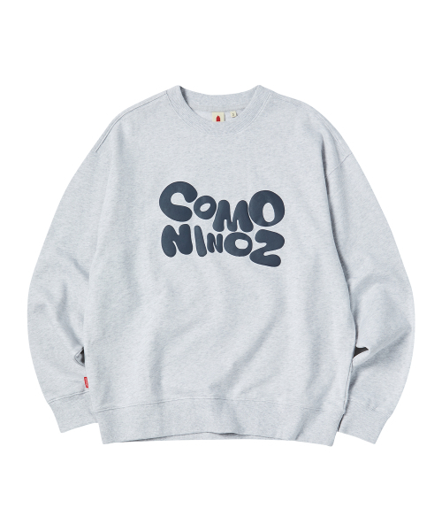 COMONINOZ（コモニノズ）の「NOZ CLASSIC MTM [LIGHT GRAY]（スウェット・レディース・ライトグレー・SMALL/LARGE/MEDIUM）」の2枚目の写真