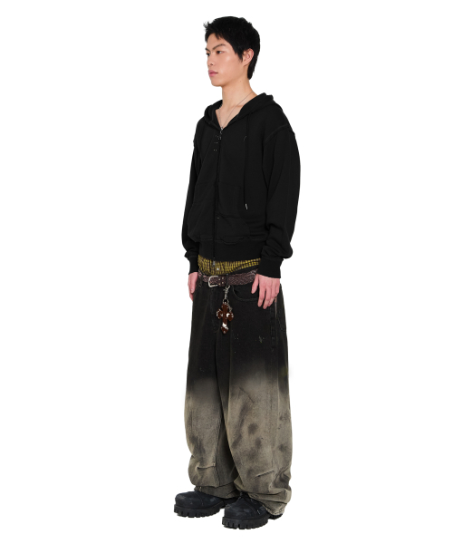 AAKAM(アーカム)の「Eyelet Damaged Zip-Up Hoodie (Black)(パーカー・レディース・その他・2/1)」の10枚目の写真