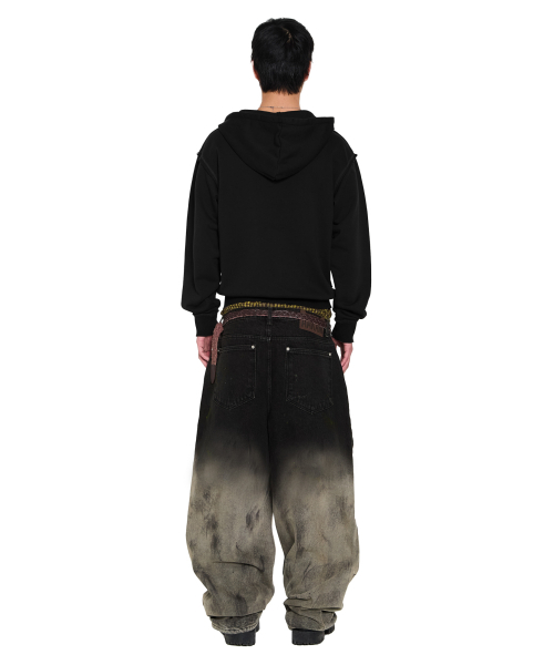 AAKAM(アーカム)の「Eyelet Damaged Zip-Up Hoodie (Black)(パーカー・レディース・その他・2/1)」の11枚目の写真