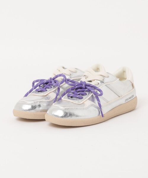 STEVE MADDEN（スティーブマデン）の「クラシックスニーカー/S.MADDEN AUGUSTINE-XS（スニーカー・レディース・ブラック×ホワイト/シルバー・22.5cm/23.0cm/23.5cm/23.5-24/24.0cm/24.5cm）」の11枚目の写真