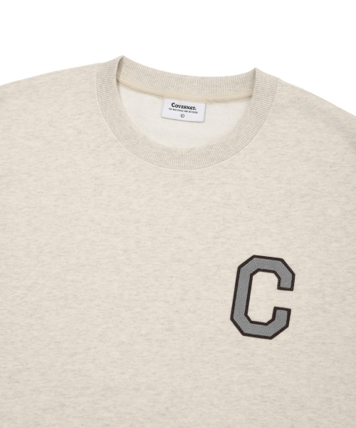 COVERNAT(カバーナット)の「Cロゴ スウェット オートミール(スウェット・レディース・その他・SMALL/MEDIUM/LARGE/X-LARGE/X-SMALL)」の4枚目の写真