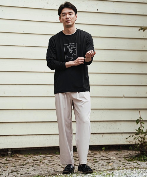 CALL&RESPONSE(コールアンドレスポンス)の「mp14404- タックパンツ-トビキリ(260-1551-08)(その他パンツ・メンズ・ネイビー/グレイッシュベージュ/ブラック・4/2)」の10枚目の写真