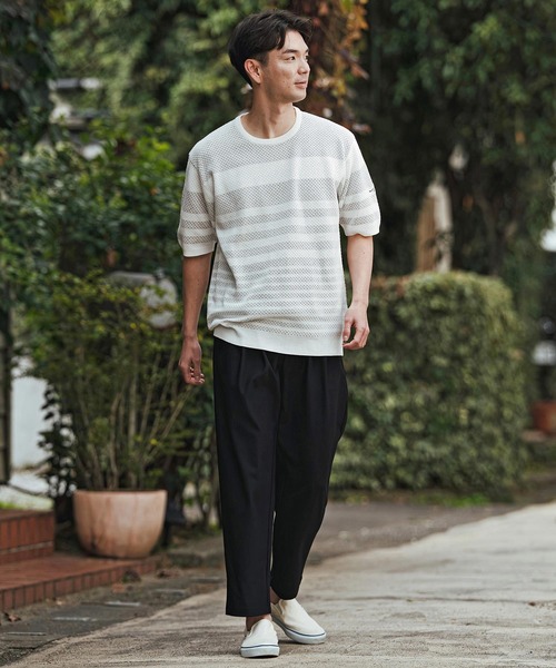 CALL&RESPONSE(コールアンドレスポンス)の「mp14404- タックパンツ-トビキリ(260-1551-08)(その他パンツ・メンズ・ネイビー/グレイッシュベージュ/ブラック・4/2)」の21枚目の写真
