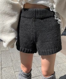 ニットショートパンツ