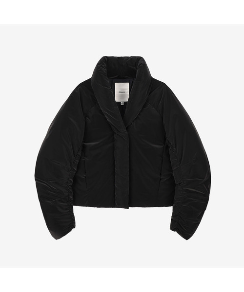 CONCHWEAR(コンチウェア)の「ショールカラーシャーリングダウンジャケット (4色)(ダウンジャケット/コート・レディース・モカ/ベビーピンク/ブラック/クリーム・SMALL/MEDIUM)」の1枚目の写真