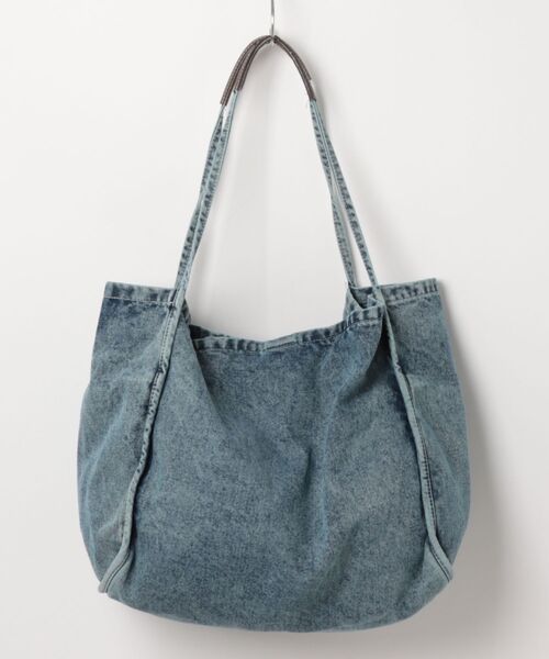 SNOOPY×OLD BETTY'S(スヌーピーカケルオールドベティーズ)の「スヌーピー【SNOOPY】Denim Vintage Look Tote Bag(トートバッグ・レディース・インディゴブルー・FREE)」の2枚目の写真
