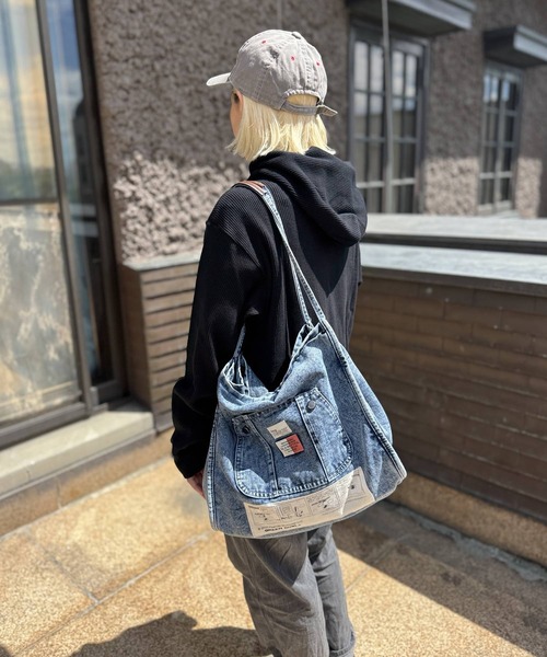 スヌーピー【SNOOPY】Denim Vintage Look Tote Bag（トートバッグ