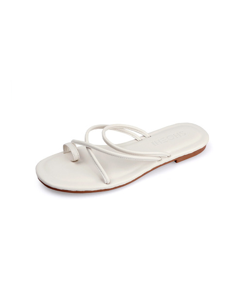 SHOEHI（シューハイ）の「トランス x フリップフロップ S1112 (6カラー)（サンダル・レディース・ホワイト/ブラック/ブラウン/シルバー/アイボリー/ラベンダー・23cm/23.5cm/24cm/22.5cm/24.5cm）」の3枚目の写真