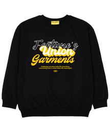 チェリンジガーメンツ 裏毛 オーバーサイズ スウェットTシャツ ブラック