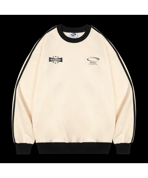 WILDROCK(ワイルドロック)の「グレイトデイ フットボール スウェット_アイボリー(スウェット・メンズ・その他・LARGE/SMALL/MEDIUM)」の1枚目の写真