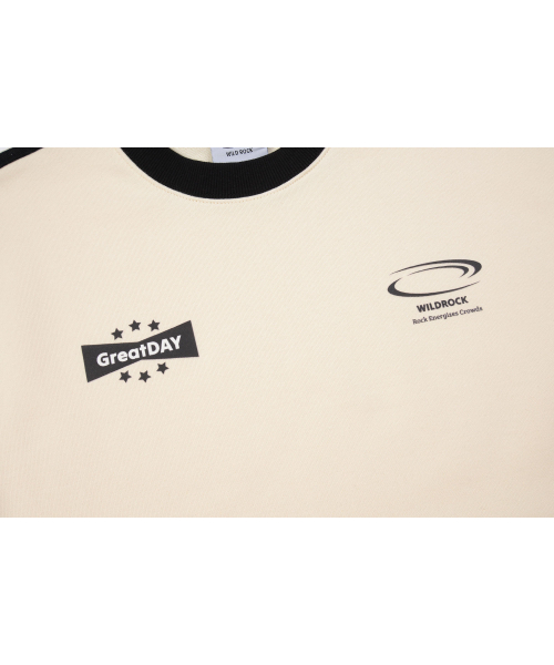 WILDROCK(ワイルドロック)の「グレイトデイ フットボール スウェット_アイボリー(スウェット・メンズ・その他・LARGE/SMALL/MEDIUM)」の3枚目の写真