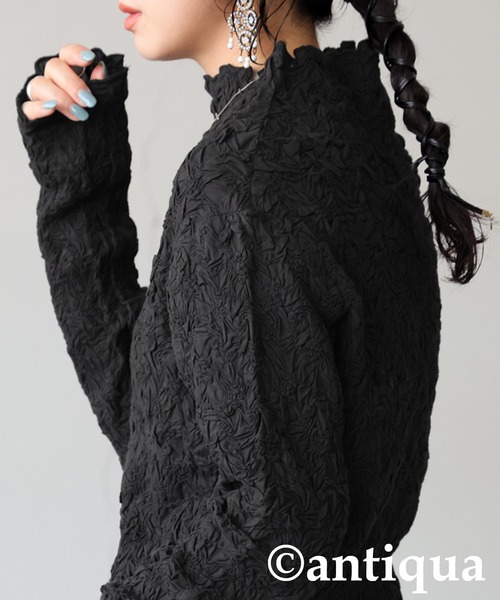 antiqua(アンティカ)の「シャーリング トップス(その他トップス・レディース・ブラック/ホワイト・ONESIZE)」の15枚目の写真