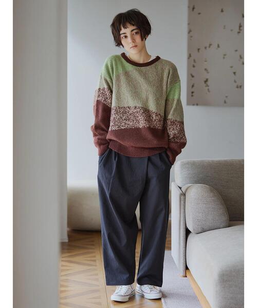 SM2(エスエムツー)の「グラデーションニットプルオーバー(ニット/セーター・レディース・ネイビー/ベージュ/ブラウン・F)」の4枚目の写真