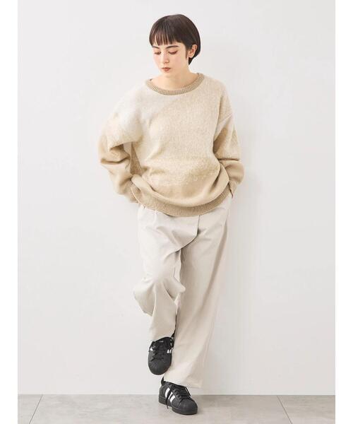 SM2(エスエムツー)の「グラデーションニットプルオーバー(ニット/セーター・レディース・ネイビー/ベージュ/ブラウン・F)」の6枚目の写真