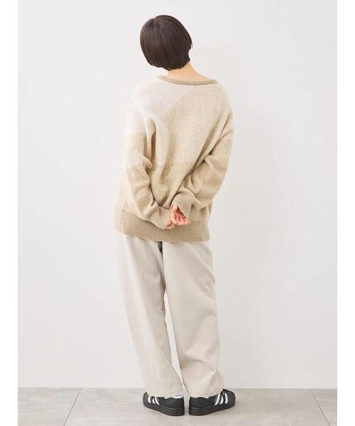 SM2(エスエムツー)の「グラデーションニットプルオーバー(ニット/セーター・レディース・ネイビー/ベージュ/ブラウン・F)」の9枚目の写真