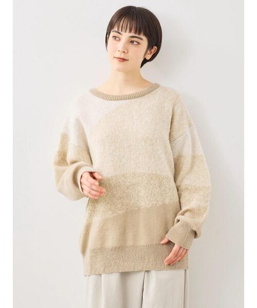 SM2(エスエムツー)の「グラデーションニットプルオーバー(ニット/セーター・レディース・ネイビー/ベージュ/ブラウン・F)」の12枚目の写真