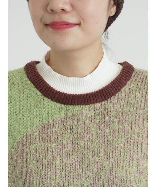 SM2（エスエムツー）の「グラデーションニットプルオーバー（ニット/セーター・レディース・ネイビー/ベージュ/ブラウン・F）」の8枚目の写真