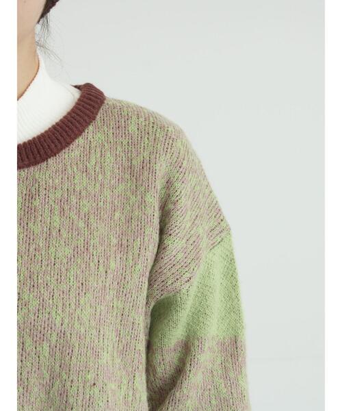 SM2（エスエムツー）の「グラデーションニットプルオーバー（ニット/セーター・レディース・ネイビー/ベージュ/ブラウン・F）」の9枚目の写真