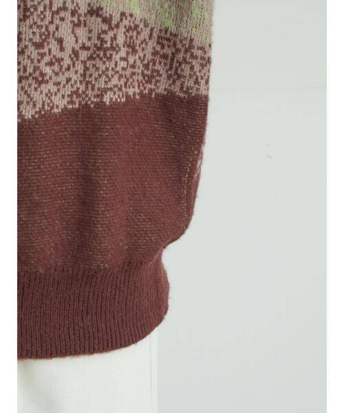 SM2（エスエムツー）の「グラデーションニットプルオーバー（ニット/セーター・レディース・ネイビー/ベージュ/ブラウン・F）」の11枚目の写真