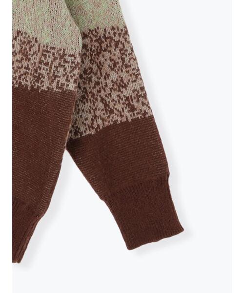 SM2（エスエムツー）の「グラデーションニットプルオーバー（ニット/セーター・レディース・ネイビー/ベージュ/ブラウン・F）」の18枚目の写真