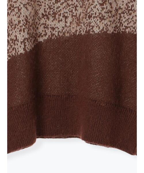 SM2（エスエムツー）の「グラデーションニットプルオーバー（ニット/セーター・レディース・ネイビー/ベージュ/ブラウン・F）」の19枚目の写真