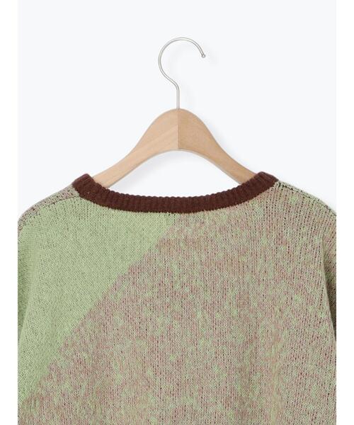 SM2（エスエムツー）の「グラデーションニットプルオーバー（ニット/セーター・レディース・ネイビー/ベージュ/ブラウン・F）」の20枚目の写真