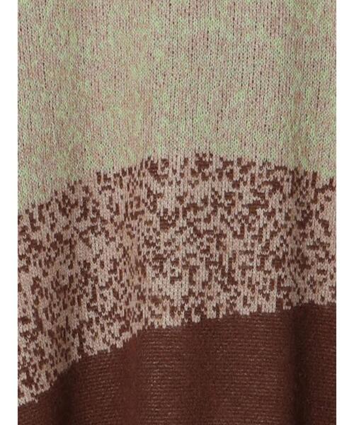 SM2（エスエムツー）の「グラデーションニットプルオーバー（ニット/セーター・レディース・ネイビー/ベージュ/ブラウン・F）」の21枚目の写真