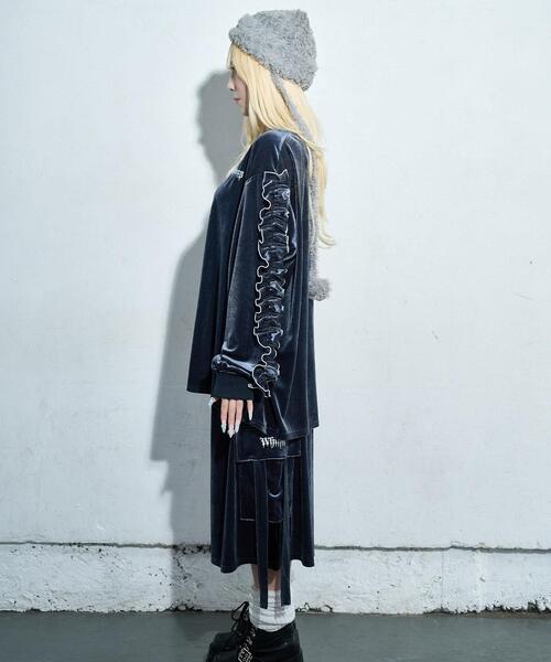 Whinny（ホワイニー）の「Whinny/【2025冬新作♪】エターナルシャイニングスターぱんてぃ（その他パンツ・レディース・グレー/ブルー/ブラック・FREE）」の22枚目の写真