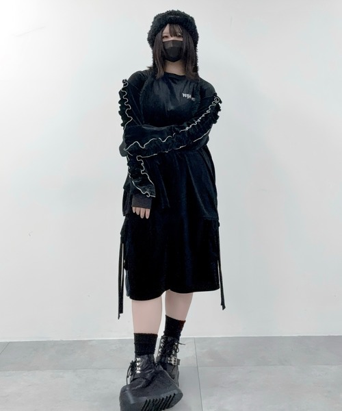 Whinny（ホワイニー）の「Whinny/【2025冬新作♪】エターナルシャイニングスターぱんてぃ（その他パンツ・レディース・グレー/ブルー/ブラック・FREE）」の4枚目の写真