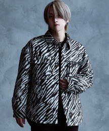 BENUSTA（ベヌスタ）の「『BENUSTA/ベヌスタ』ゼブラ柄ダウンジャケット【Y】【CN】（ブルゾン）」