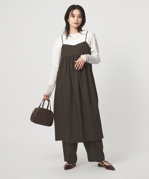 PROTAGONISTA(プロタゴニスタ)の「【別注】<PROTAGONISTA>キャミソール ワンピース(ワンピース・レディース・ブラック/ダークブラウン・FREE)」の19枚目の写真